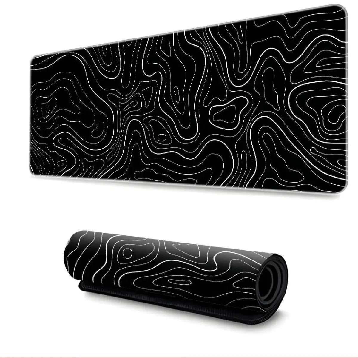Topographic Rubber Mouse Pad - Neutral Office