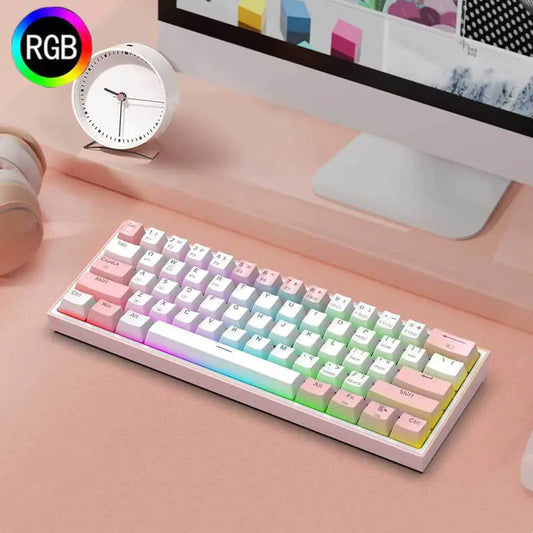 Minimal RGB Light Keyboard - Neutral Office