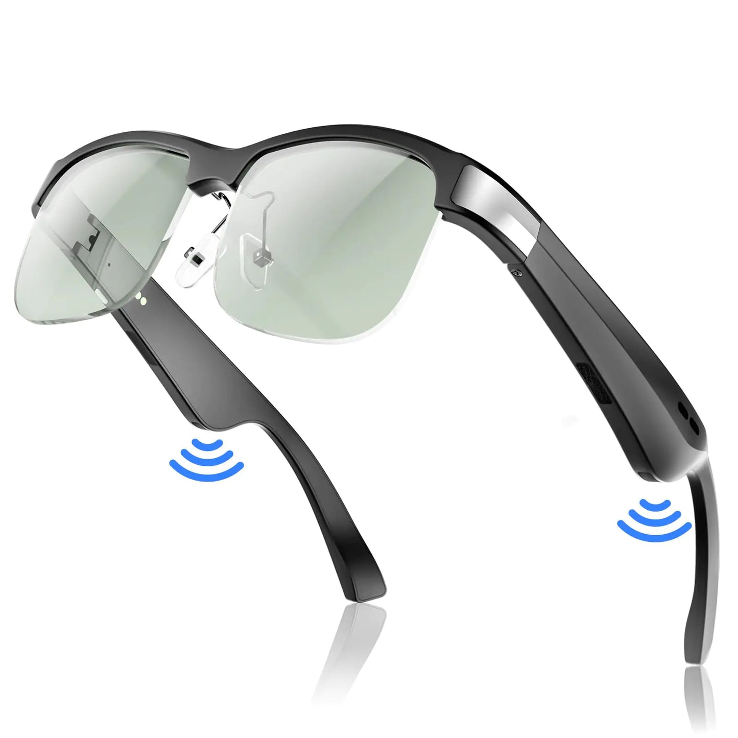 Smart Polarized Bluetooth Sunglasses Built-in Voice Assistant - Neutral Office