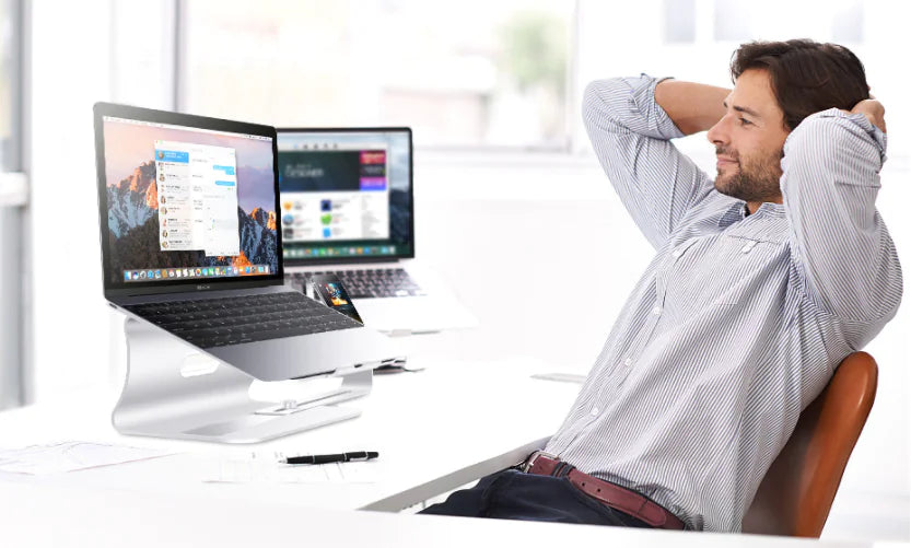 Portable Mini Laptop Stand With USB - Neutral Office