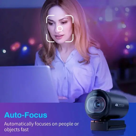 4K Portable Mini Broadcast Webcam - Neutral Office