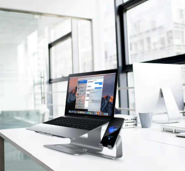 Portable Mini Laptop Stand With USB - Neutral Office