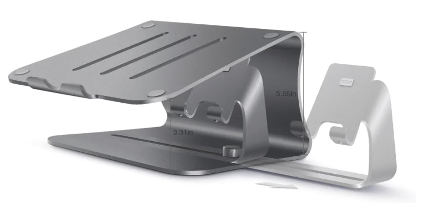 Portable Mini Laptop Stand With USB - Neutral Office