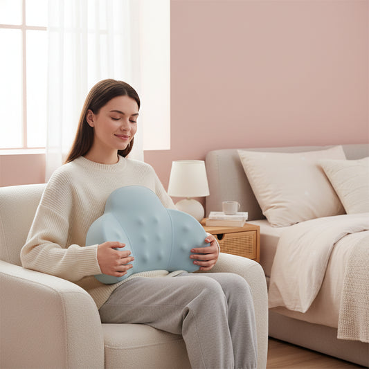 Summer Ice Silk Lumbar Support Pillow - Neutral Office