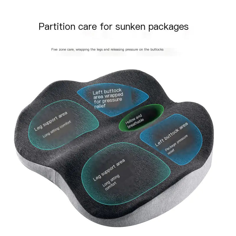 3D Memory Foam Hollow Office Chair Cushion - Neutral Office