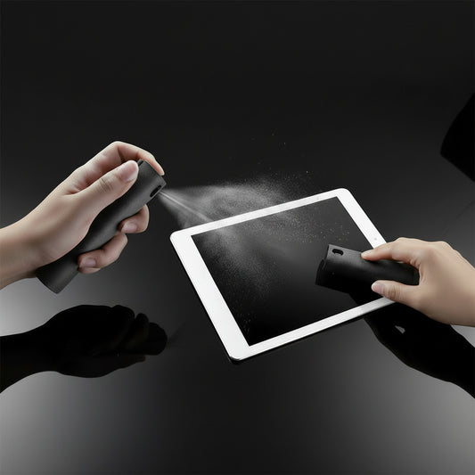 2-in-1 Screen Cleaner Spray with Microfiber Cloth - Neutral Office