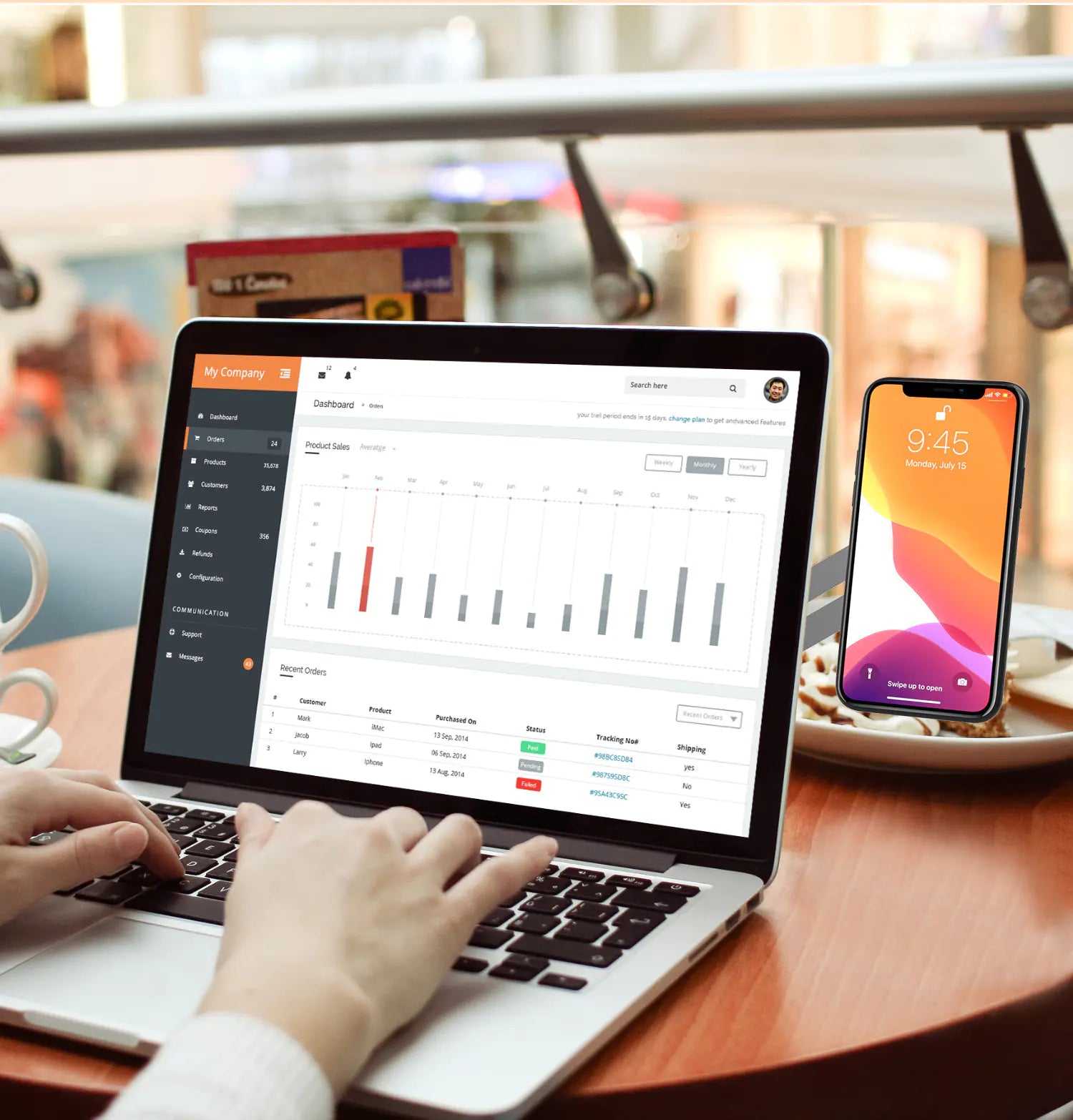 Portable Mobile Holding Stand for Laptop - Neutral Office