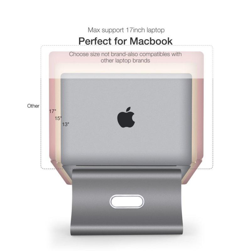 Portable Mini Laptop Stand With USB - Neutral Office