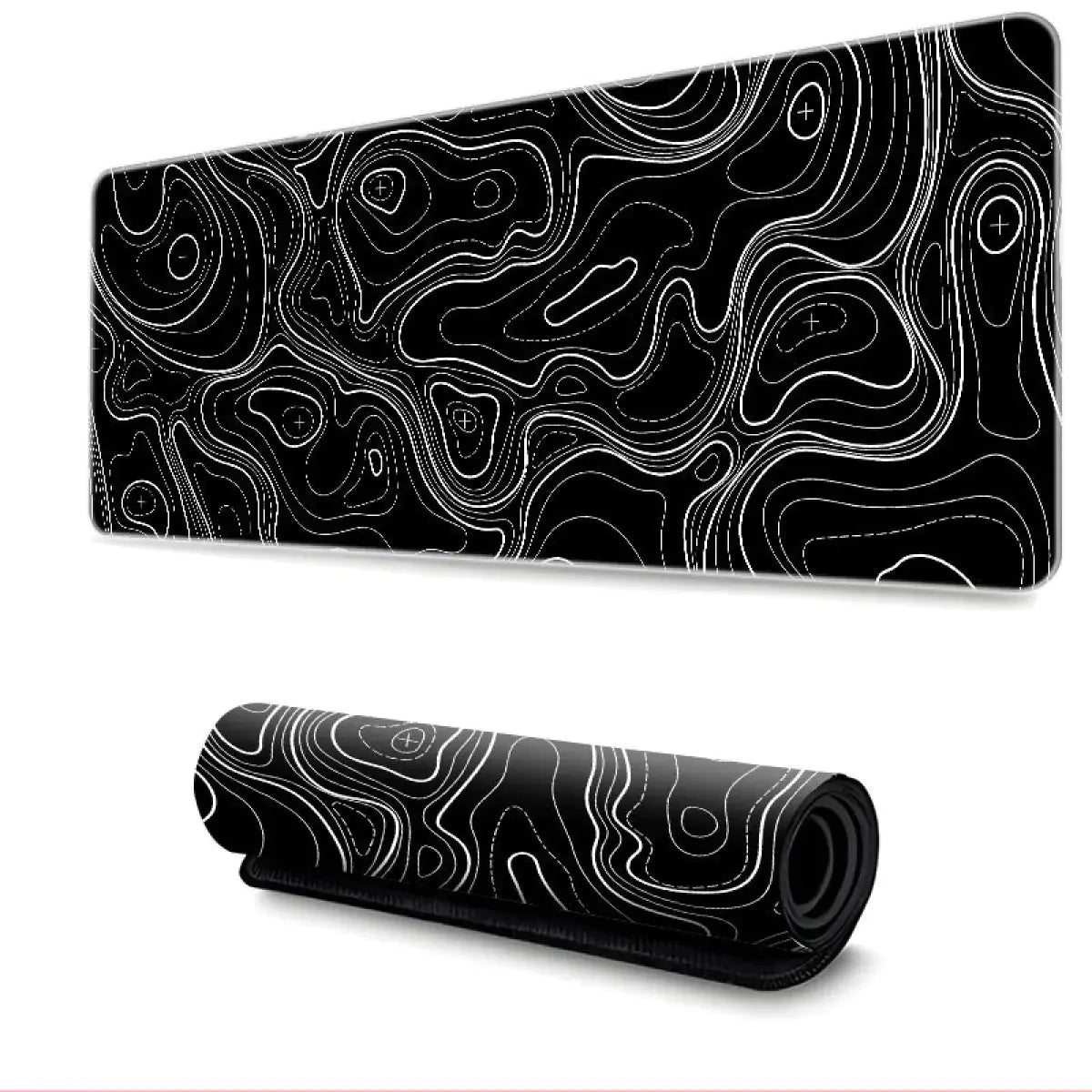 Topographic Rubber Mouse Pad - Neutral Office