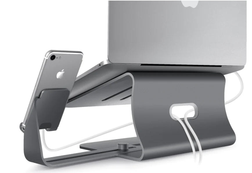Portable Mini Laptop Stand With USB - Neutral Office