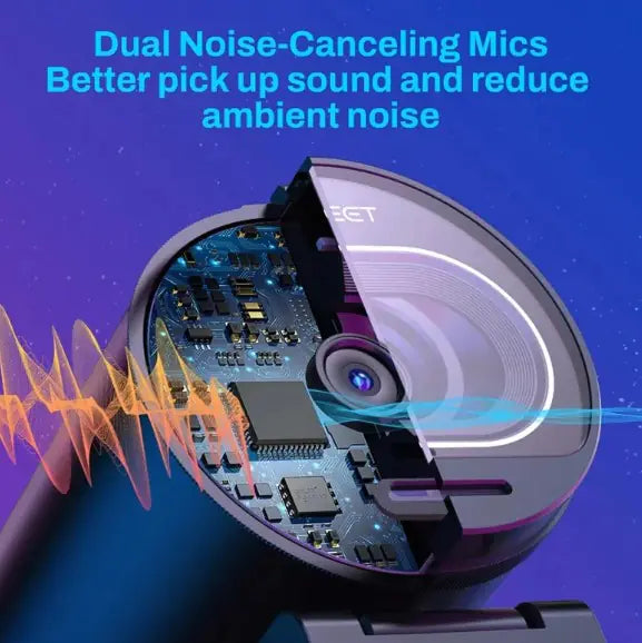 4K Portable Mini Broadcast Webcam - Neutral Office