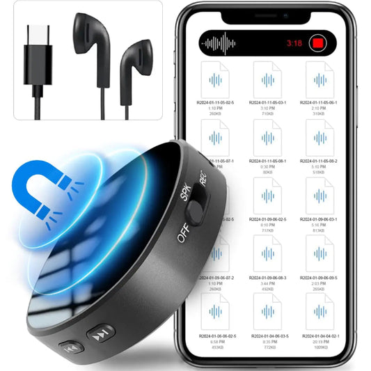 128GB Voice Activated Recorder Device - Neutral Office