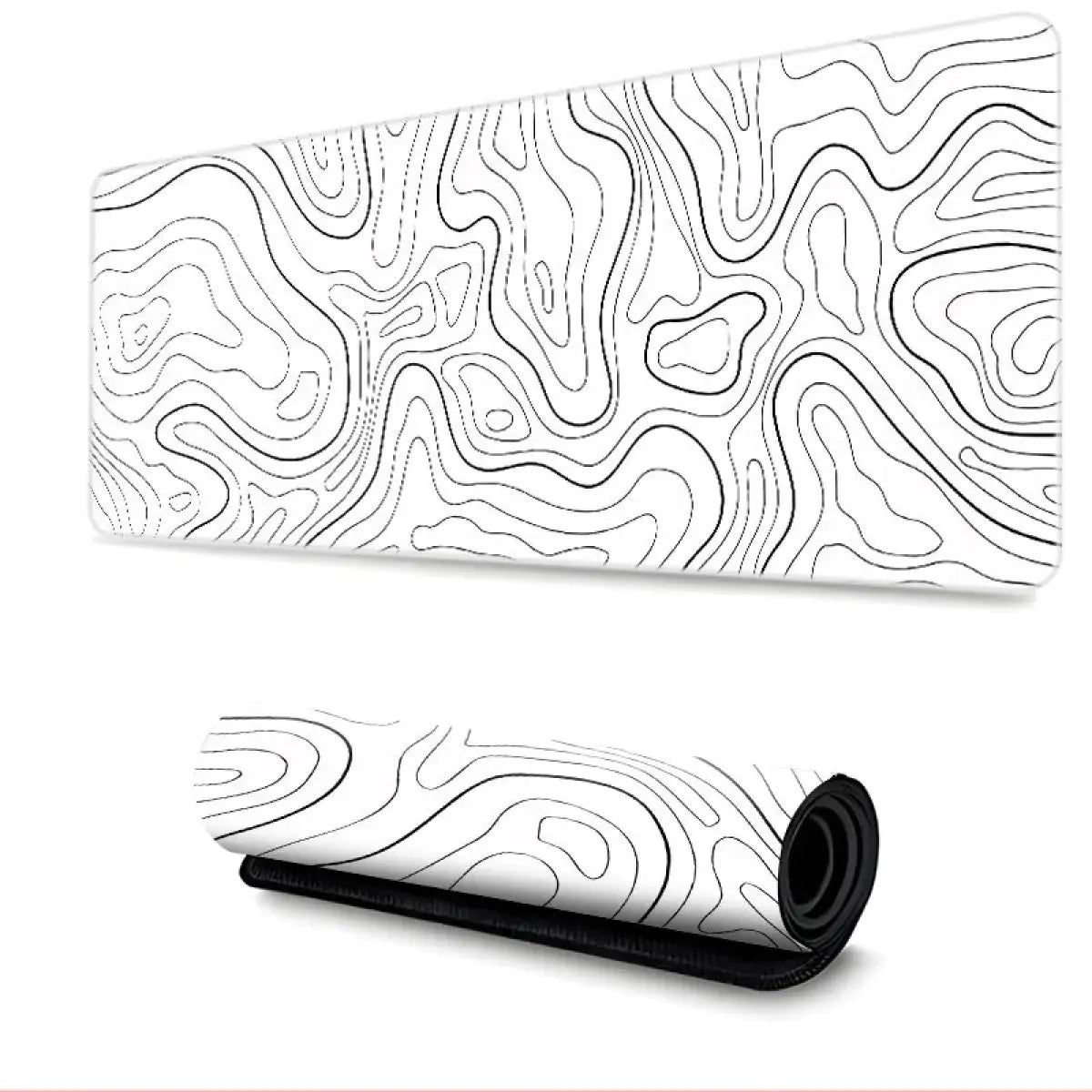 Topographic Rubber Mouse Pad - Neutral Office