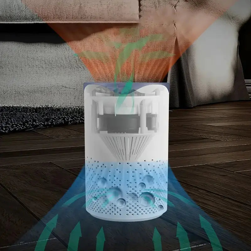 Portable Air Purifier for Smoke and Dust - Neutral Office